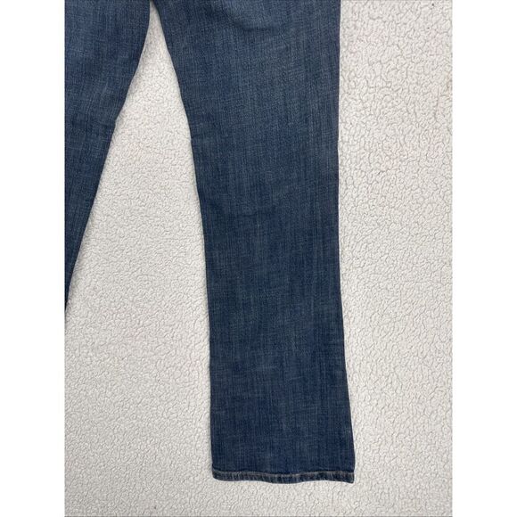 Michael Kors Jeans Women Size 4 Blue Bootcut Pocket Flaps Rivets Low Rise - Picture 9 of 12